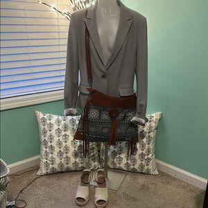 Express Gray Blazer